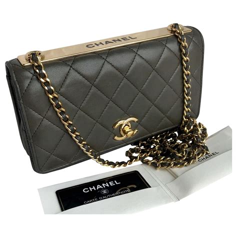 chanel bag wallet chain|chanel trendy wallet on chain.